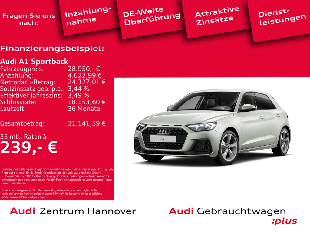 A1  Sportback 30 TFSI advanced LED Navi DAB virt