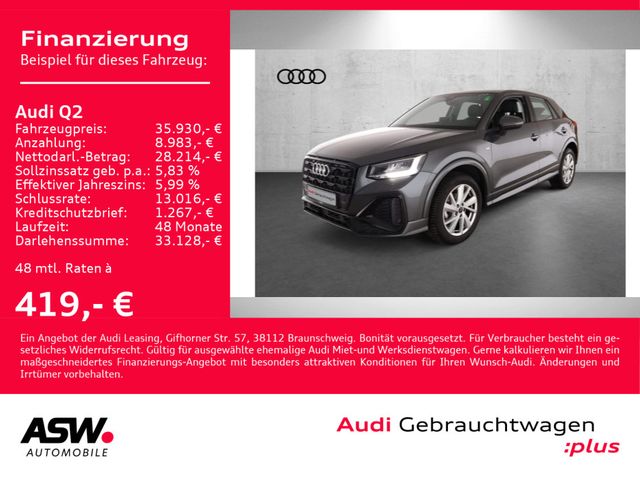 Audi Q2 Sline 35TFSI Stronic Navi LED AHK ACC RFK SHZ