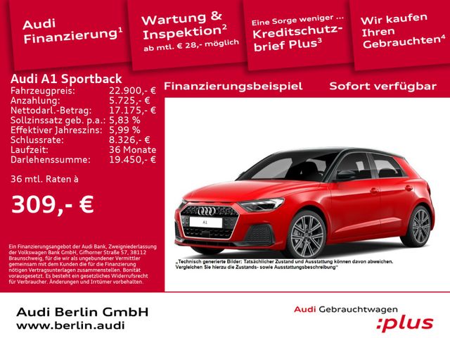 Audi A1 Sportback advanced 30 TFSI S tr. LED PDC