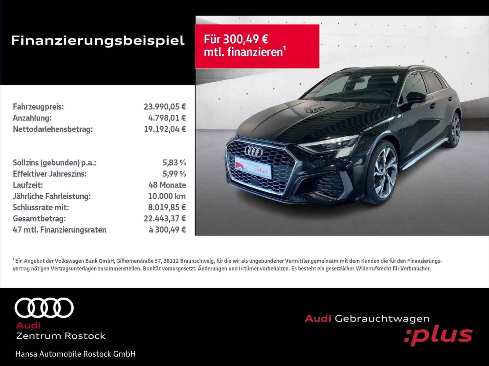 Audi A3 Sportback e-tron 40 TFSI e S-Line+Navi+Matrix