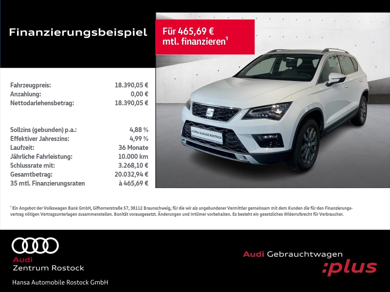 Seat Ateca 1.4 TSI Xcellence+Navi+Led+Ahk+Kamera+Temp