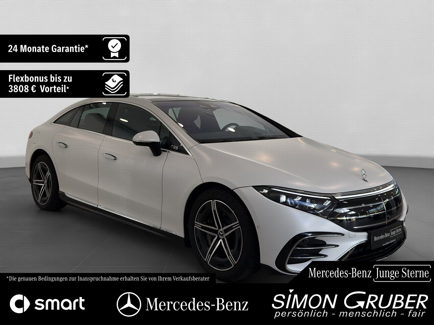 Fahrzeugabbildung Mercedes-Benz EQS 500 4M AMG Pano Massage TV Guard360 118kwh