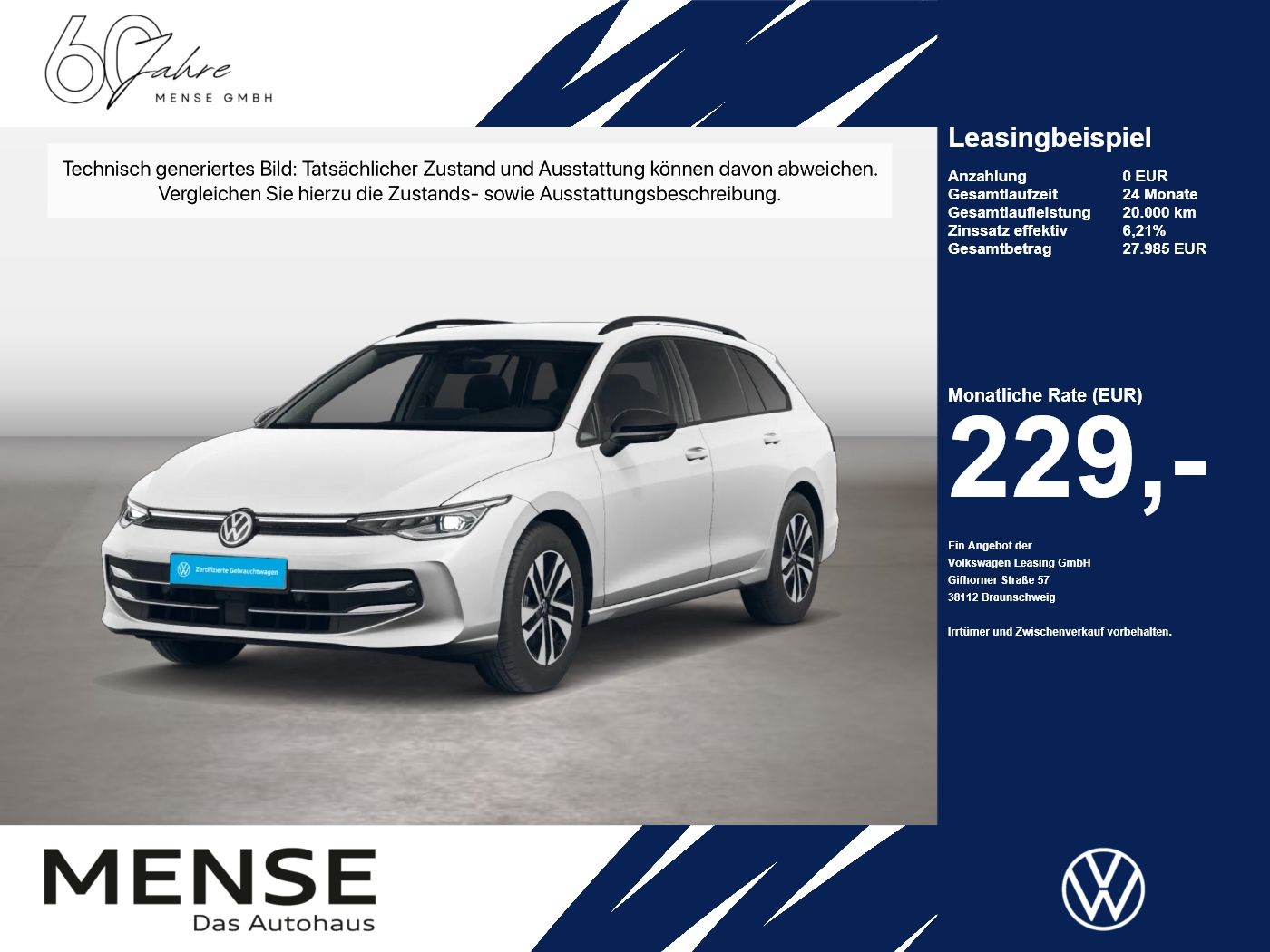 Volkswagen Golf VIII Variant 2.0 TDI DSG Energy IQ.Light LM