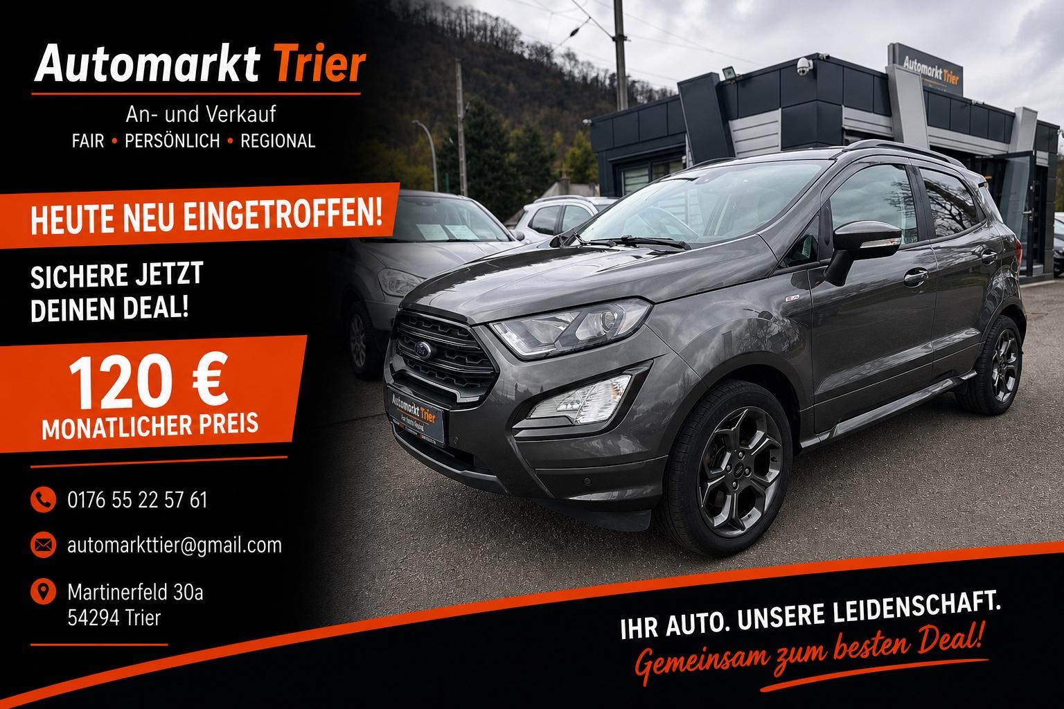 Ford EcoSport ST-Line! TÜV NEU! Kamera! Tempomat!