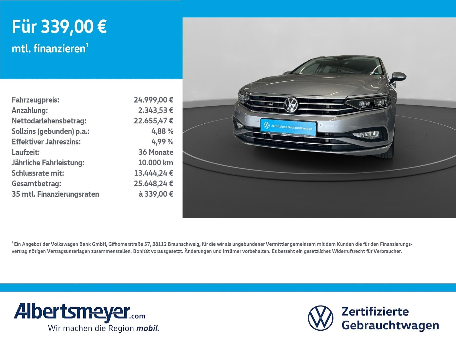Volkswagen Passat Variant 2.0 TDI Elegance +AHK+MATRIX+