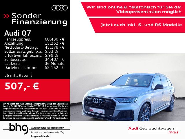 Audi Q7 60 TFSIe quattro S-Line AHK HUD Pano B&O Matr