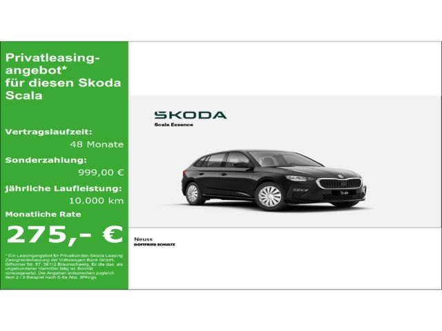 Skoda Scala ESSENCE 1 0 TSI 70KW 5-GANG-SCHALT