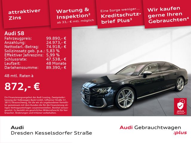 Audi S8 4.0 TFSI Q. LED HUD AHZV Navi Schiebedach