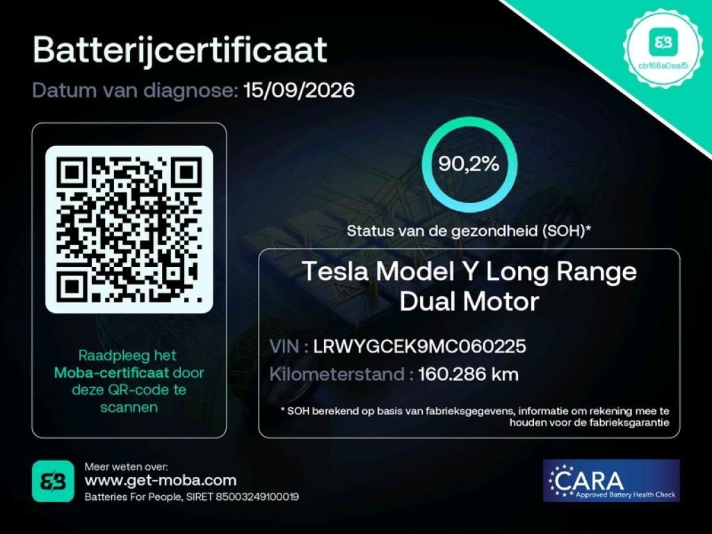Tesla Model Y Long Range 351pk AWD 90,2 SoH [ TREKHAAK imagem 2