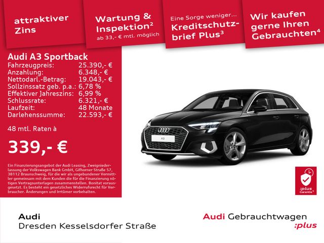 Audi A3 Sportback Advanced 35 TFSI 110(150) kW(PS) S