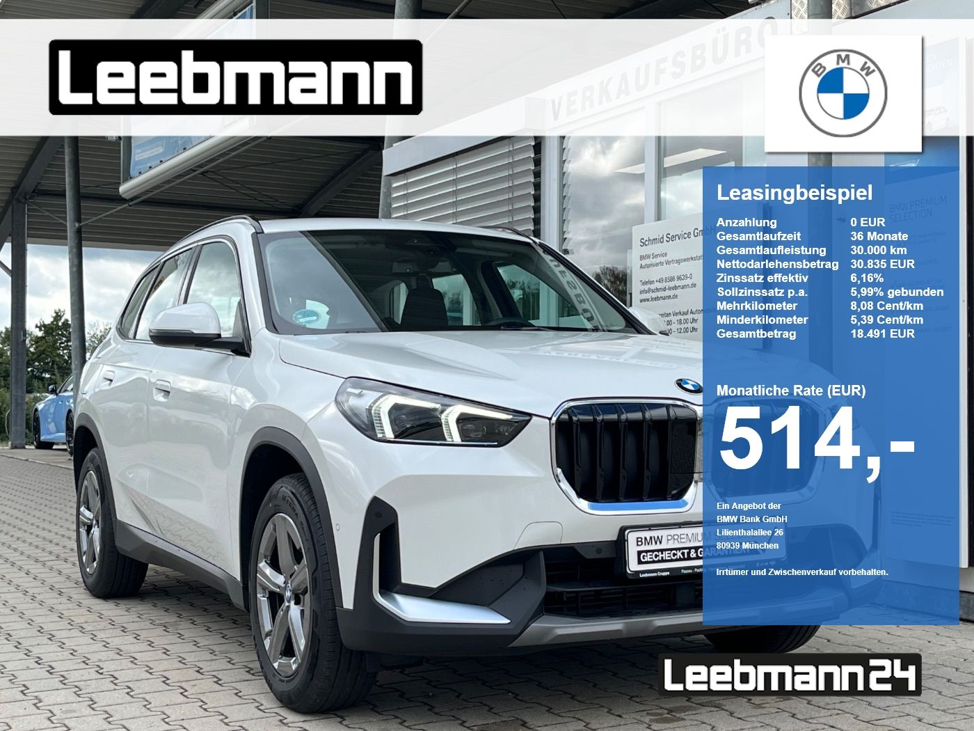 BMW X1 xDrive20d AHK SportSitz 0,49%
