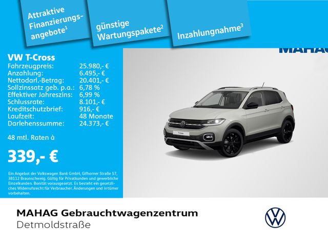 Volkswagen T-Cross 1.5 TSI STYLE AHK Navi LED Kamera Alu18K