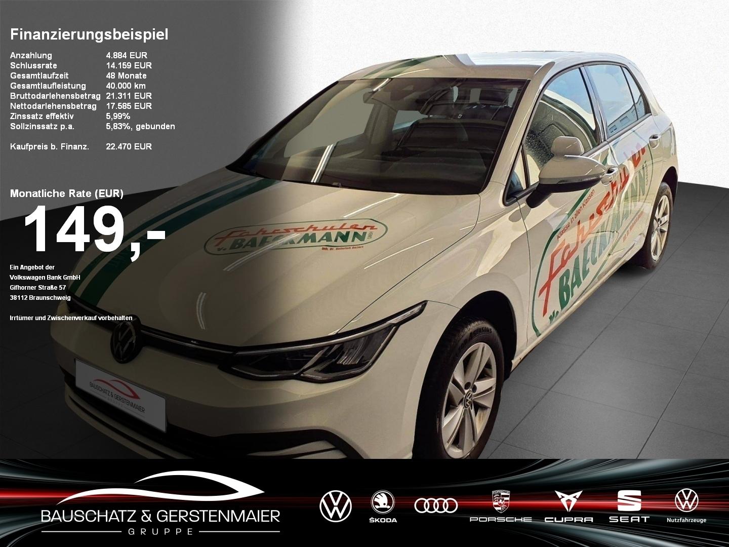 Volkswagen Golf VIII 2.0 TDI Life*FAHRSCHULFAHRZEUG *NAVI*