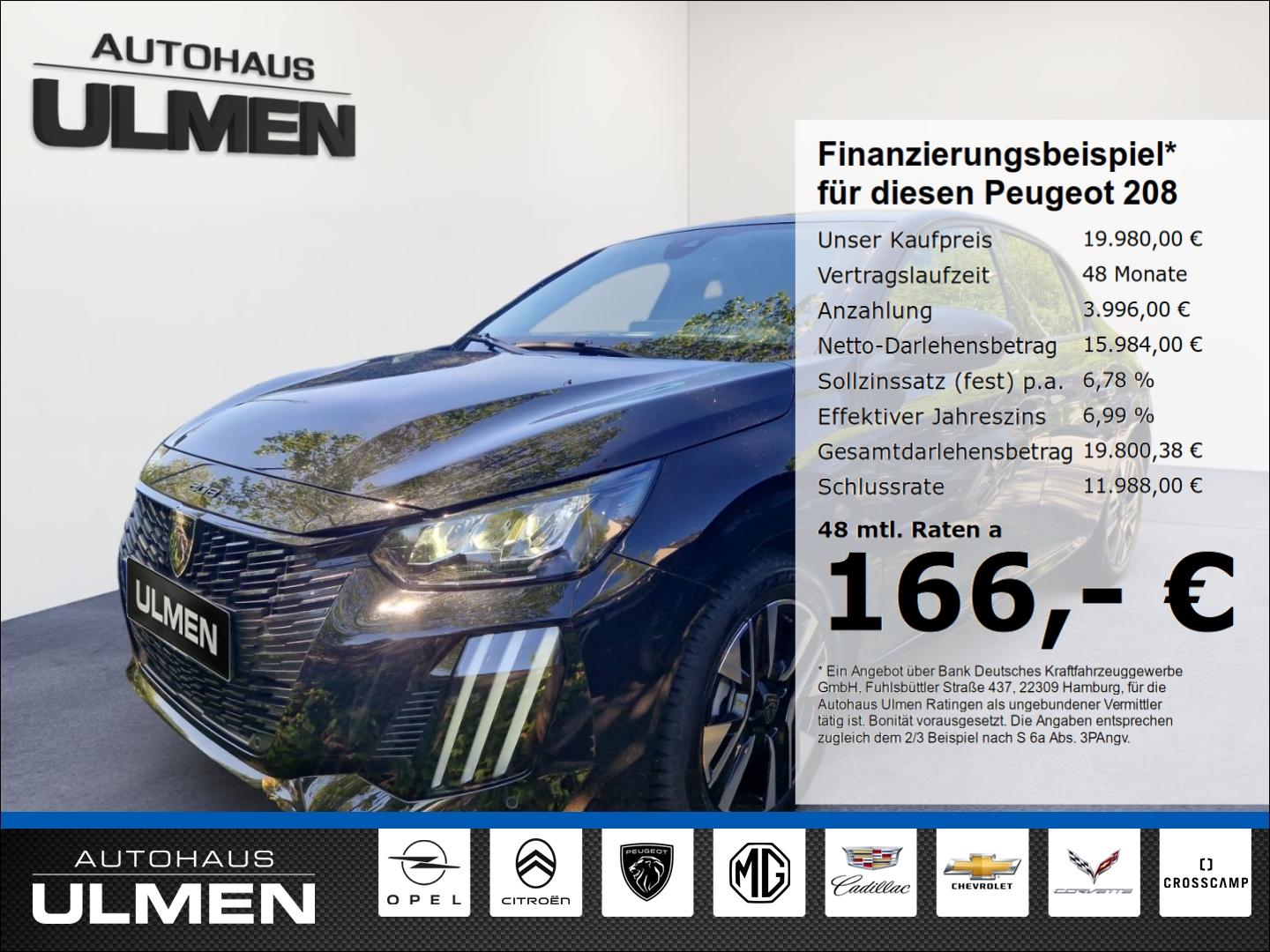 Peugeot 208 Hybrid Allure HYBRID 100 e LED Klimaautom Fa
