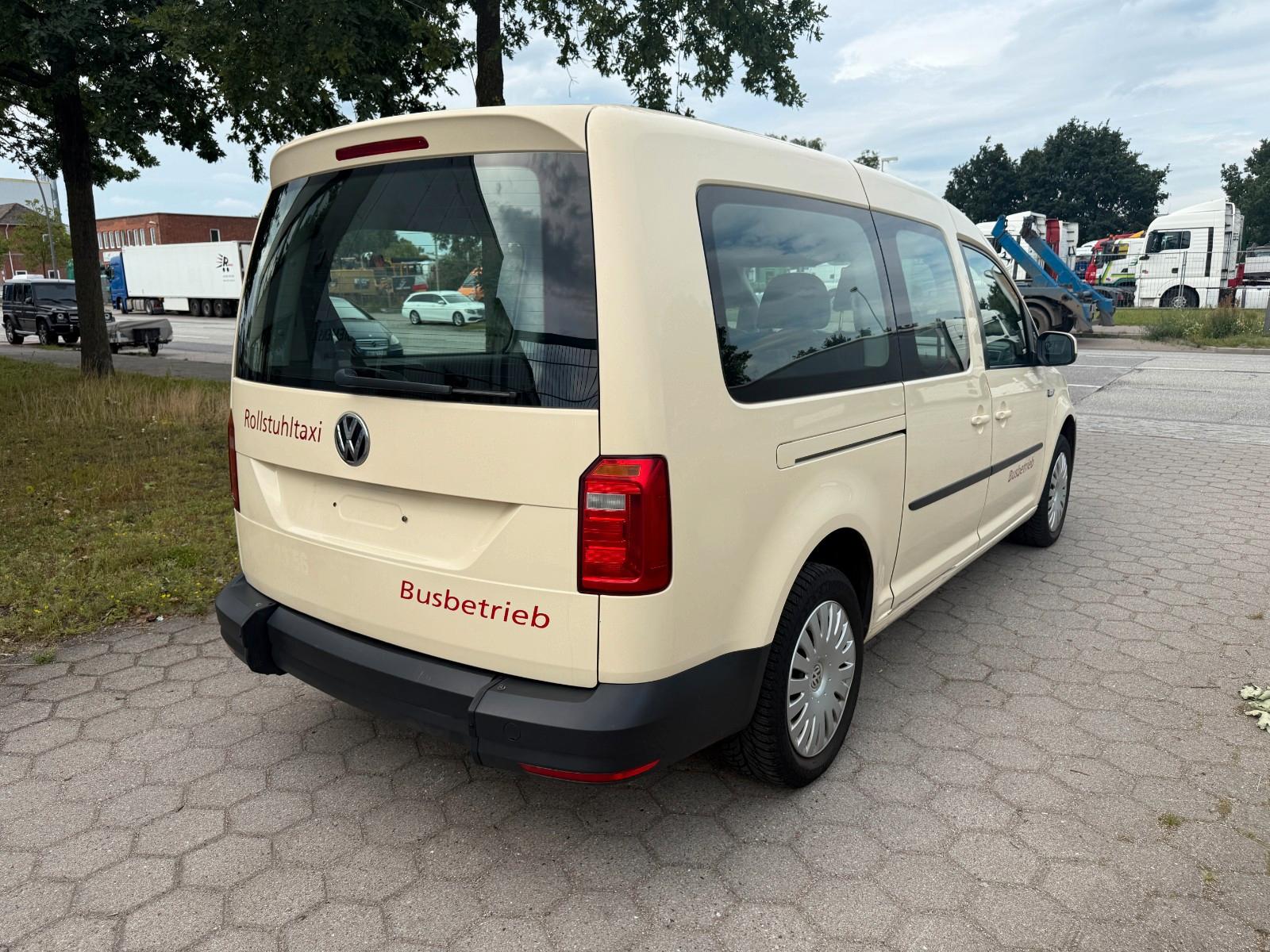 Volkswagen Caddy Maxi-7 Sitze-Rollstuhl-COC-TÜV-TOP