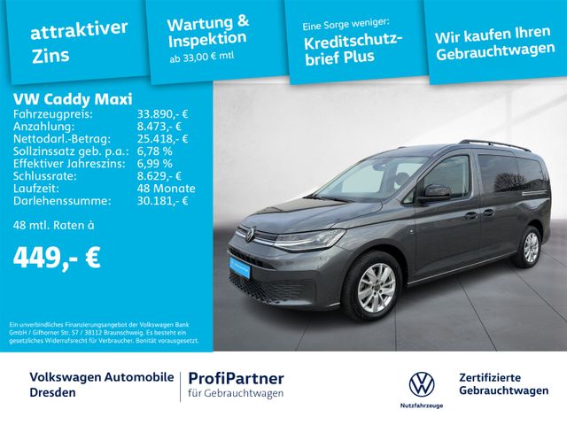 Volkswagen Caddy Maxi Life 2.0TDI DSG NAV LED ACC AHK FLÜGE