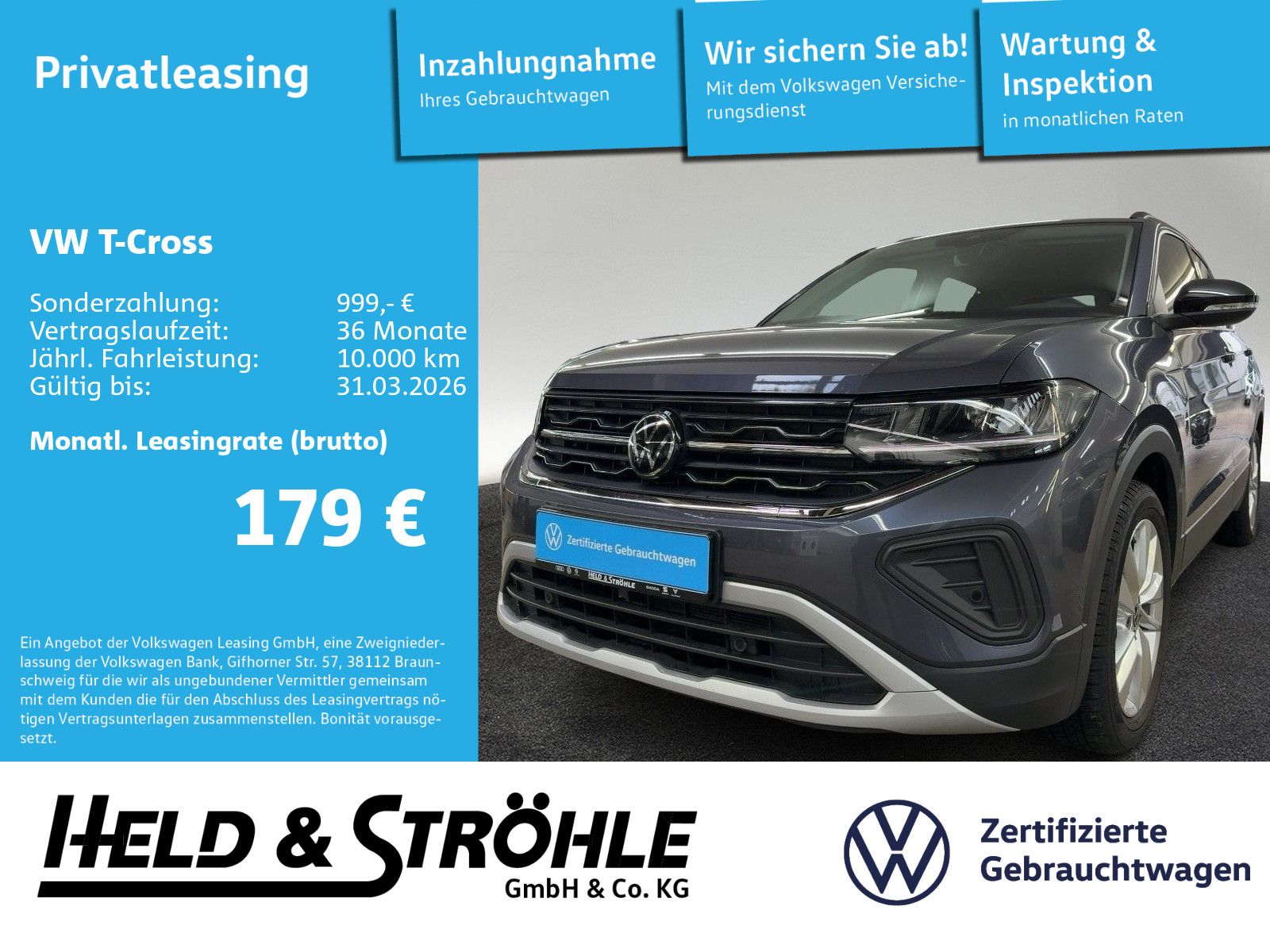 Volkswagen T-Cross Goal 1.0 TSI ACC ALU LED NAVI PDC SHZ
