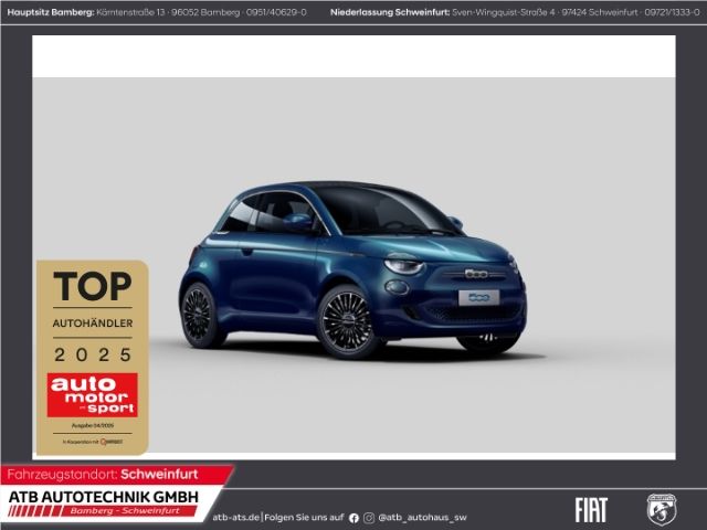 Fiat 500e Cabrio 42 kWh LaPrima Navi LED ACC Apple Ca