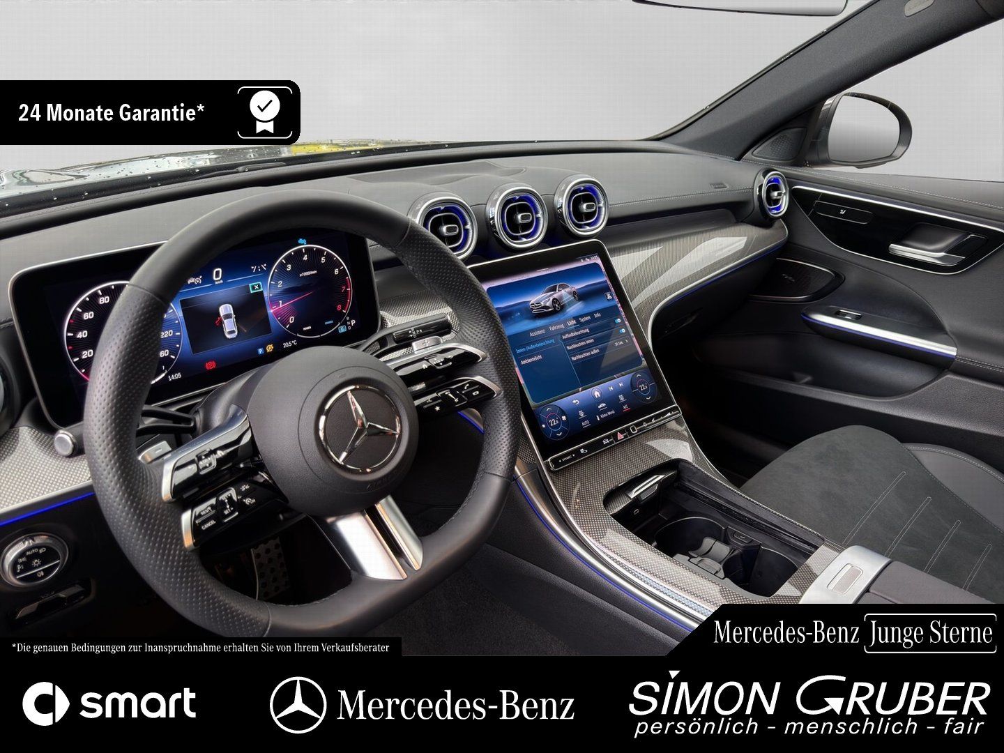 Fahrzeugabbildung Mercedes-Benz C 200 4MATIC AMG 19Zoll Pano Ambi Distr. 360 AHK