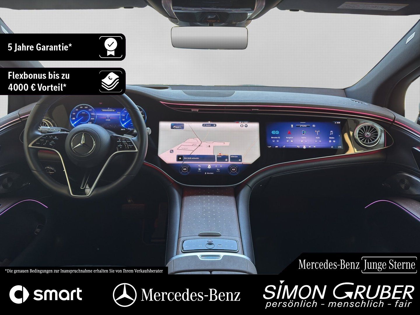 Fahrzeugabbildung Mercedes-Benz EQS 450+ SUV Electric Art Hyper HUD HAL 7Sitze