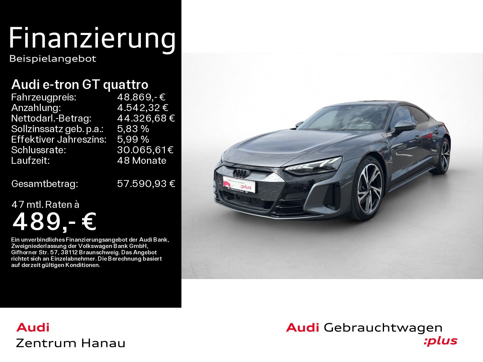 Audi e-tron GT QUATTRO *NAVI*PANO*MATRIX*B&O*KAMERA*