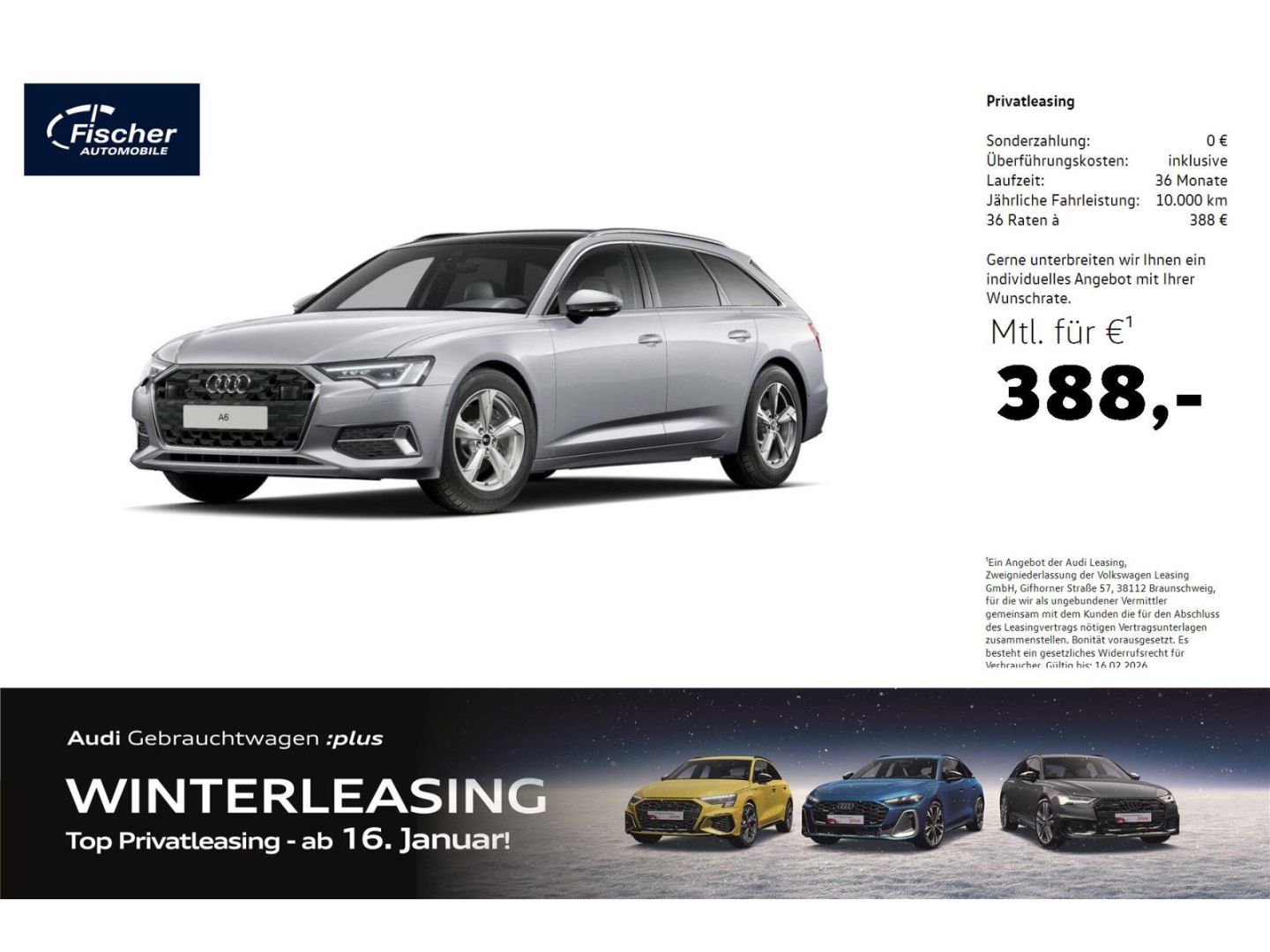 Audi A6 Avant 45 TFSI quattro Advanced AHK/P-Dach