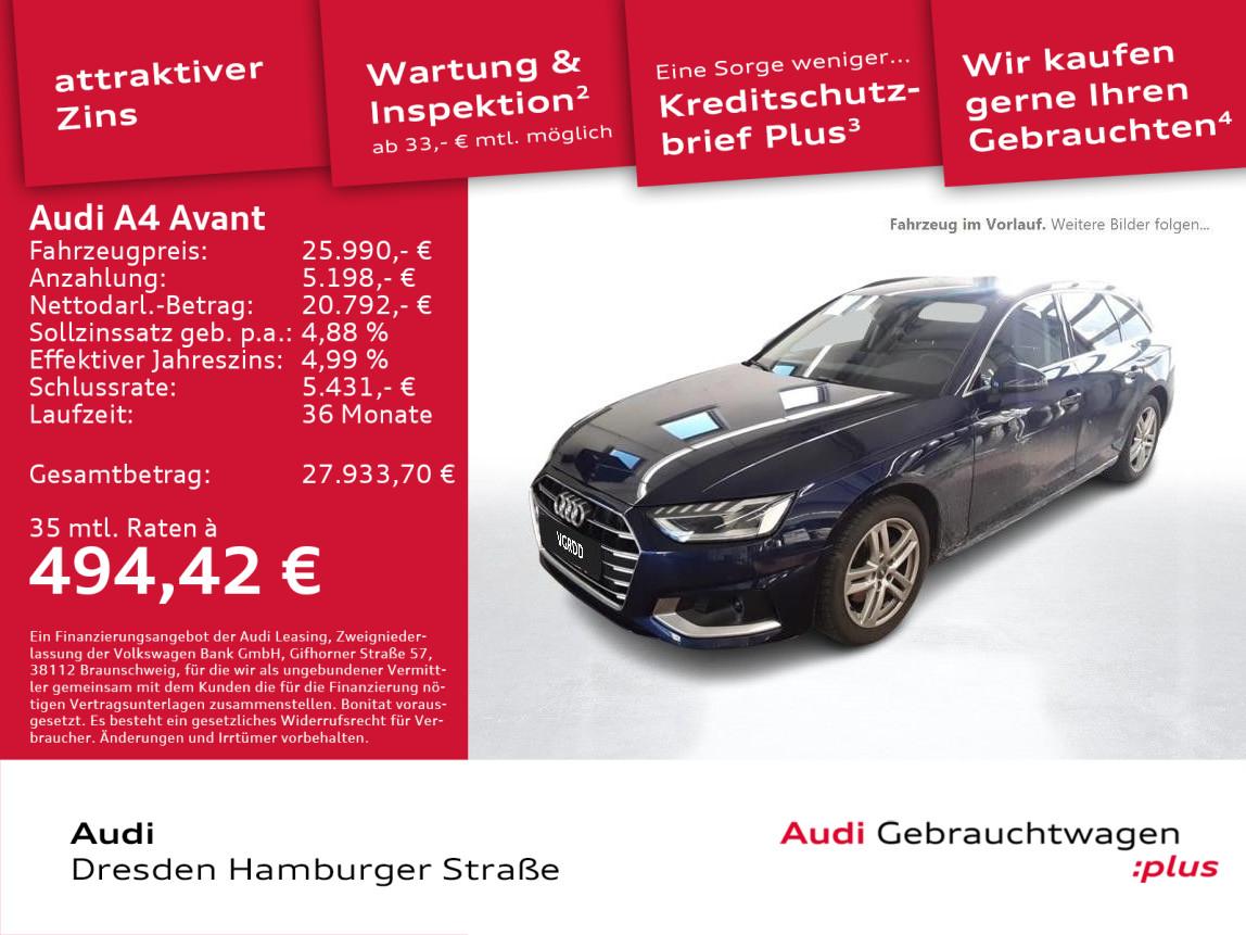 Audi A4 Avant Advanced 40 TFSI S tronic AHZV