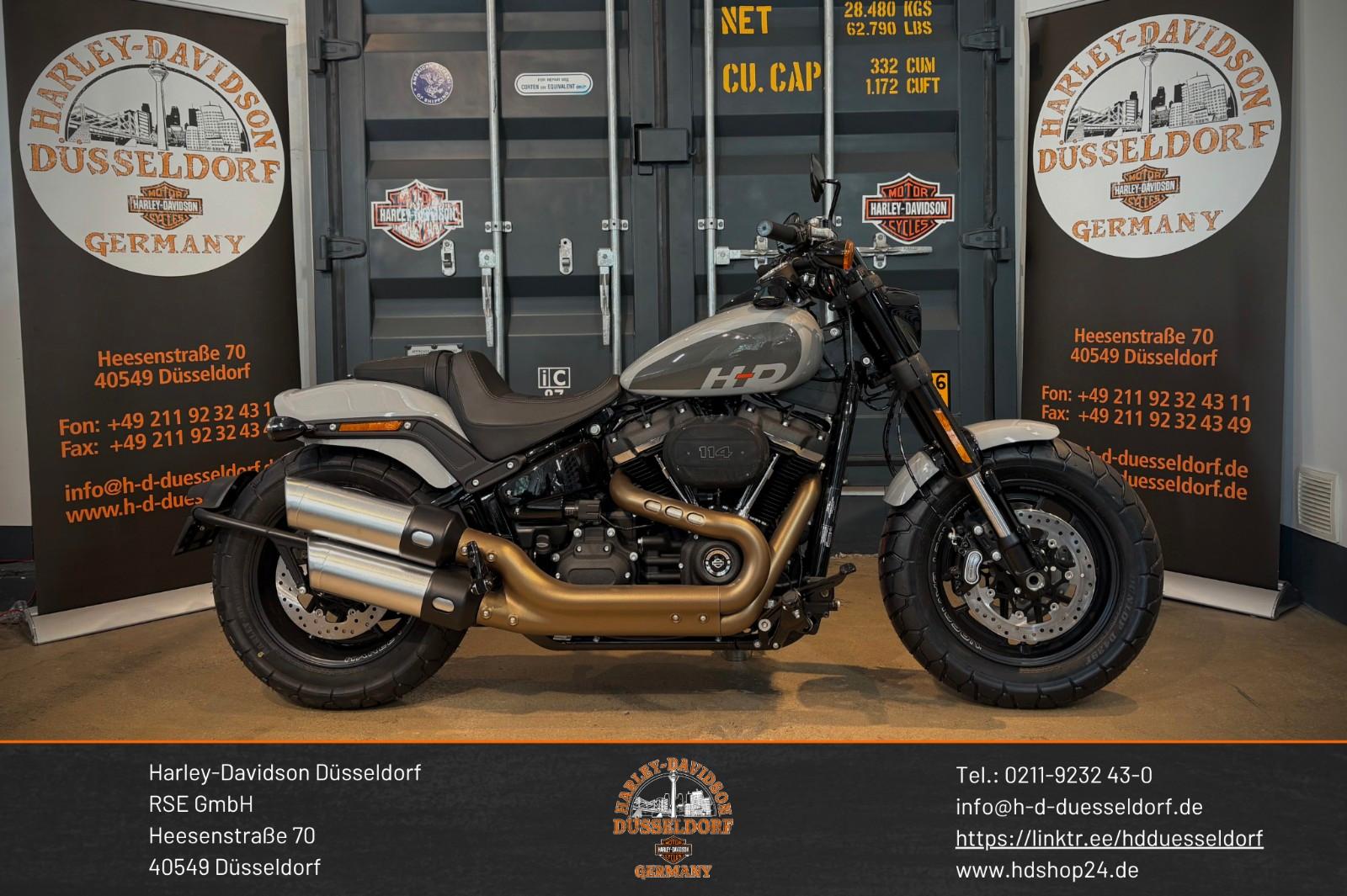 Harley-Davidson FXFBS Fat Bob 114-Billiard Grey -890 km -Top!