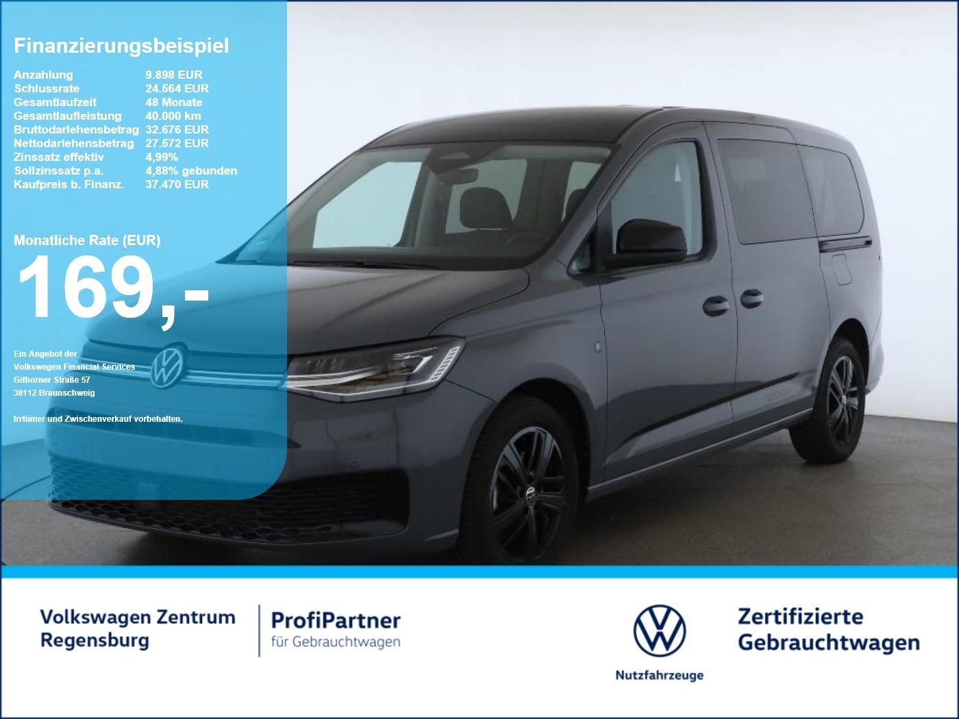 Volkswagen Caddy Maxi Edition 7-Sitzer TSI 6-Gang LR