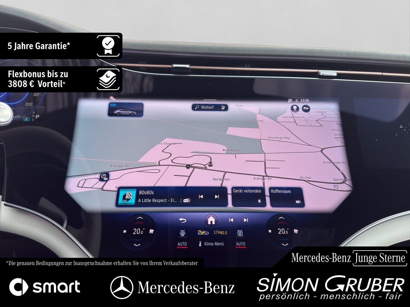 Fahrzeugabbildung Mercedes-Benz EQS 450+ Manufaktur Leder tiefweiss!!! Mod 2025