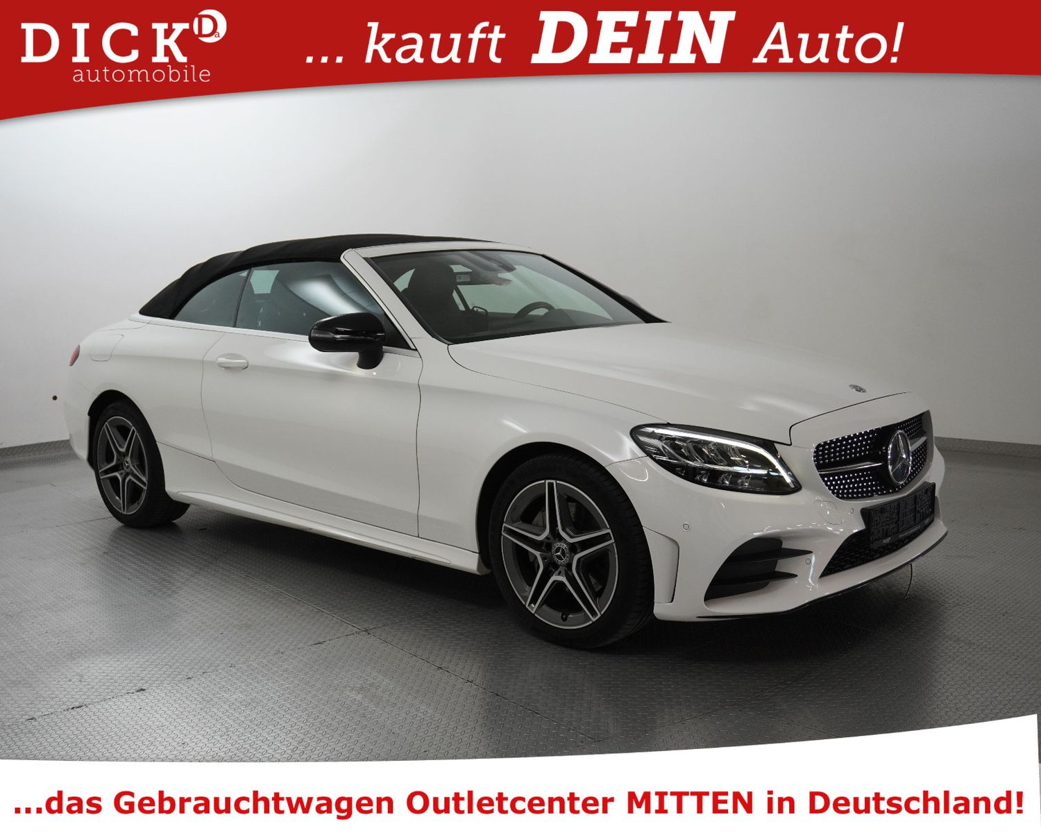 Fahrzeugabbildung Mercedes-Benz C 180 Cabrio 9G 2X AMG AIRSC+KAM+LED+ACC+NAV+SHZ