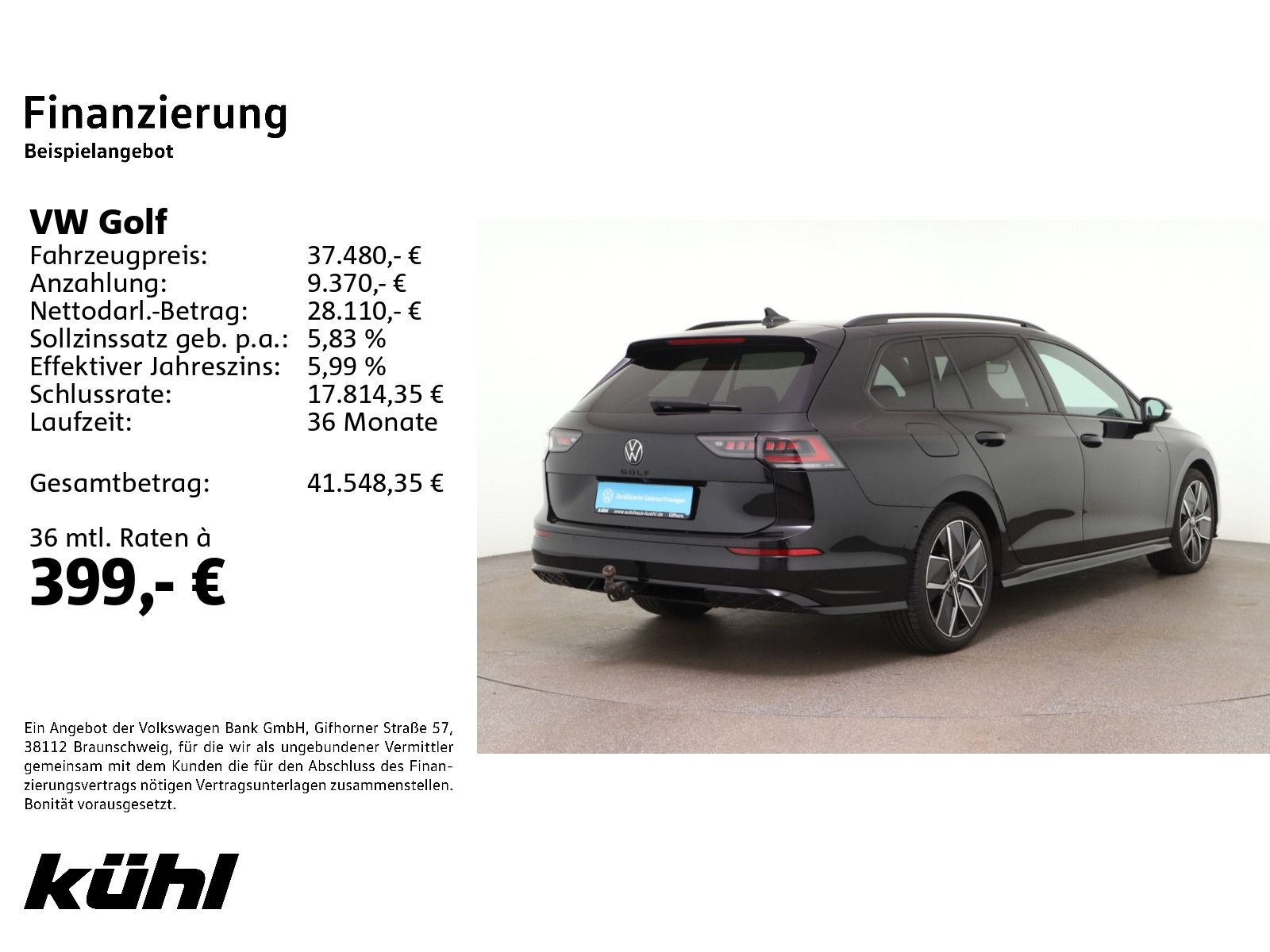 Volkswagen Golf 8 VIII Variant 2.0 TDI DSG R-Line Black-Sty foto 2