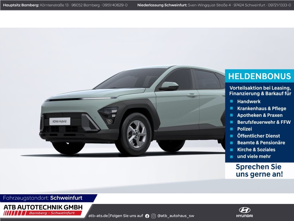 Hyundai KONA Select 1.6 GDi Hybrid DCT 138PS Navi LED AC