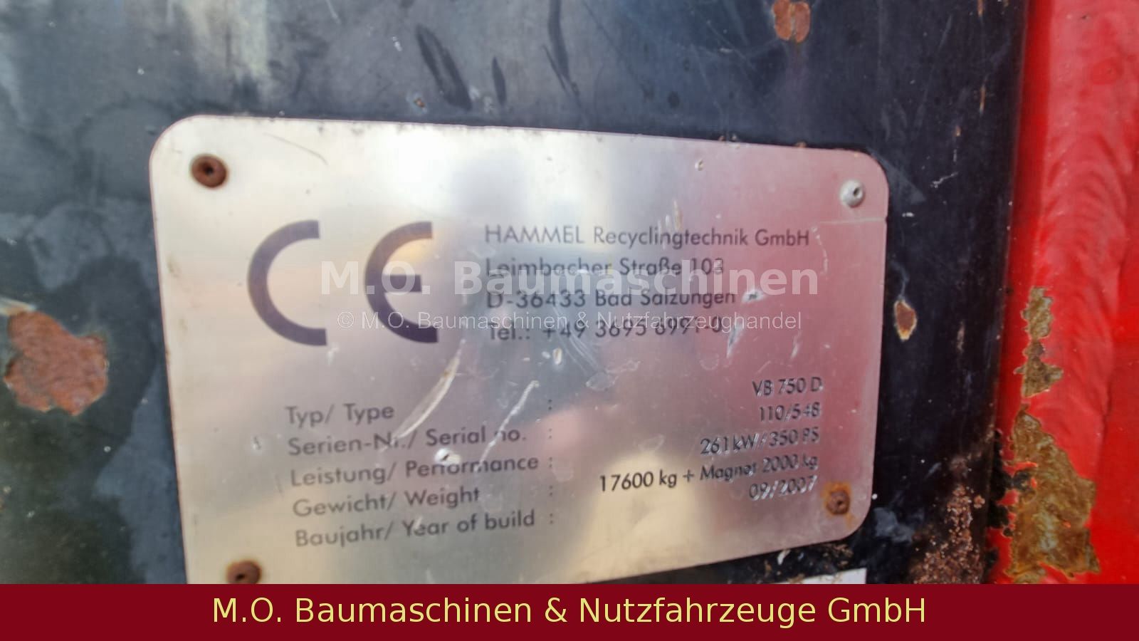Fahrzeugabbildung Andere Hammel  VB 750 D / Schredder
