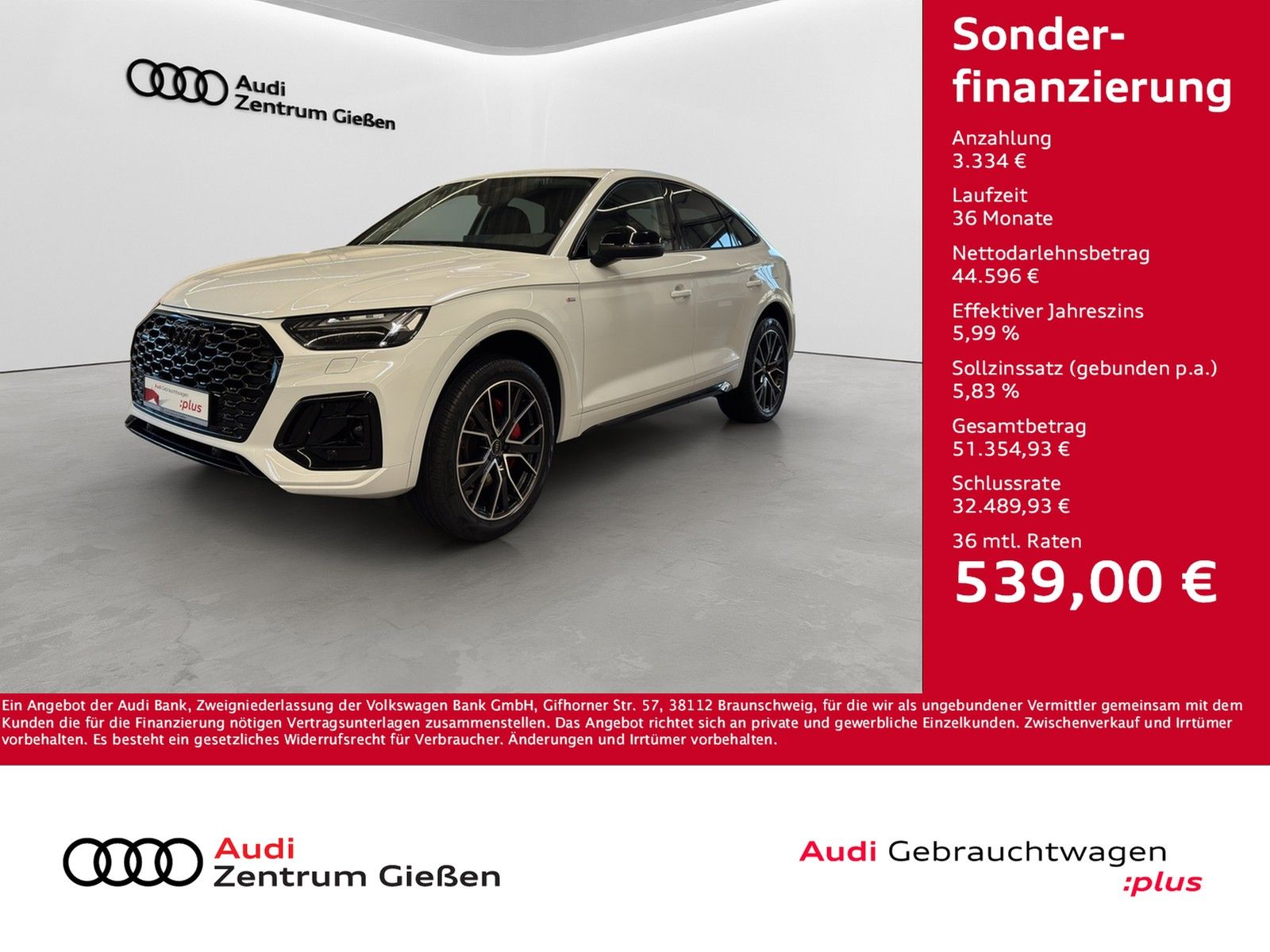 Audi Q5 Sportback 50 TFSI e quattro S line Black B&O  imagem 2
