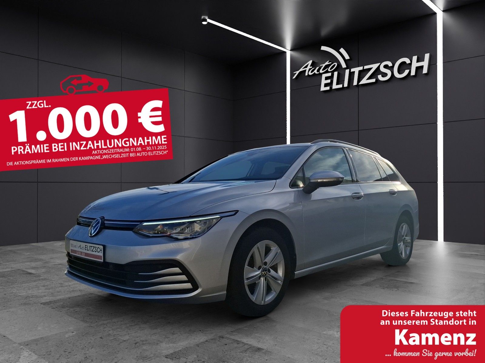 Fahrzeugabbildung Volkswagen Golf VIII Variant TSI Standhzg Kamera ACC LED Na