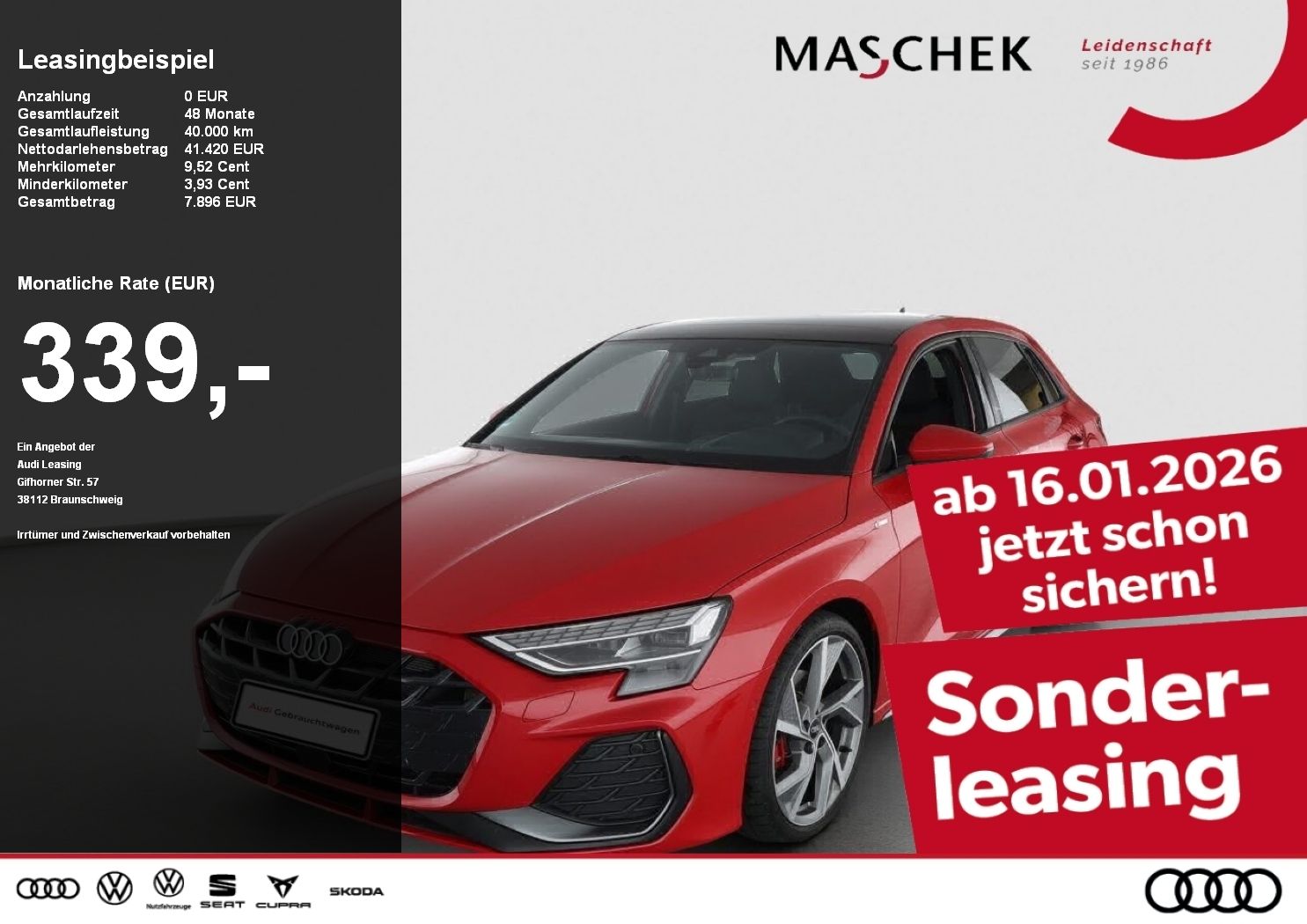 Audi A3 Sportback S line 35 TFSI S tronic AHK Pano HU