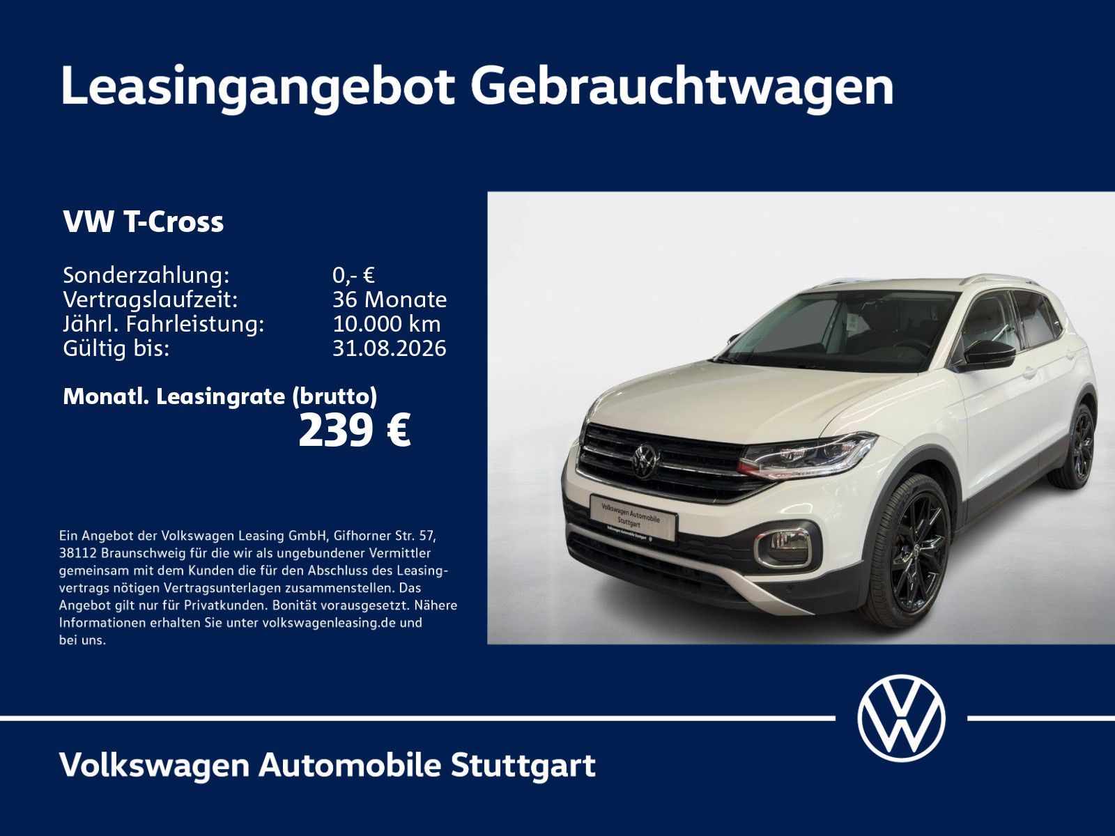 Volkswagen T-Cross Style 1.0 TSI DSG Navi AHK Klima ACC LED