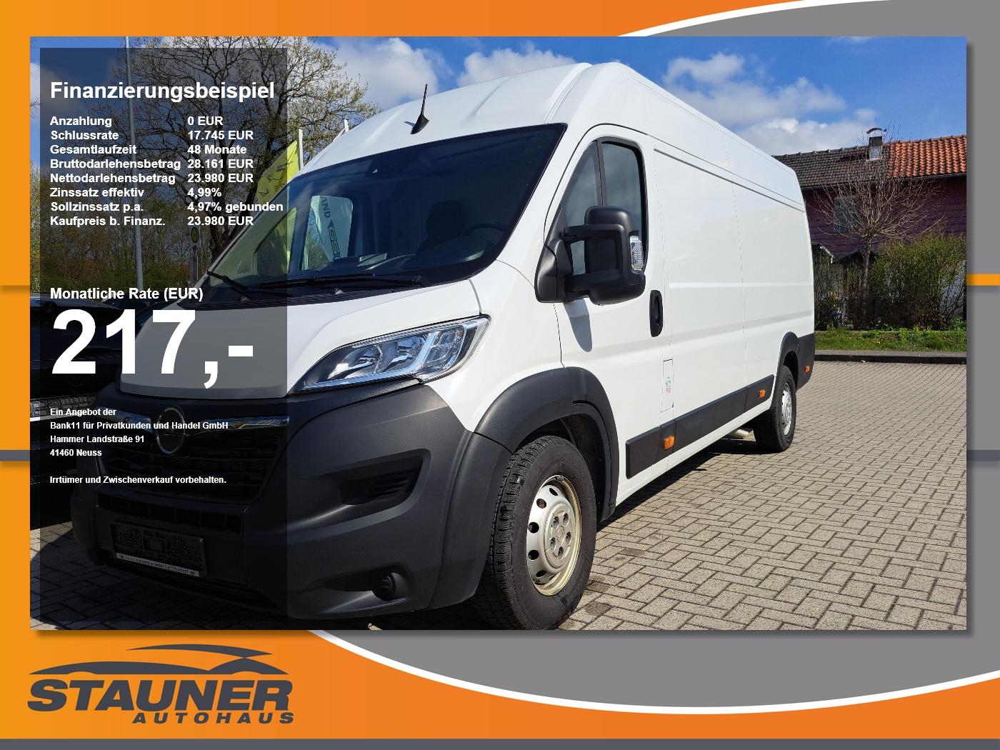 Opel Movano C Kasten 2.2 Diesel 165 L4H2 PDC ParkAss