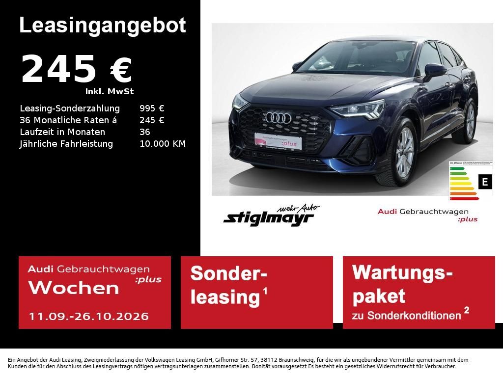 Q3 Sportback S line 35 TDI S-tronic ACC+AHK+LED+
