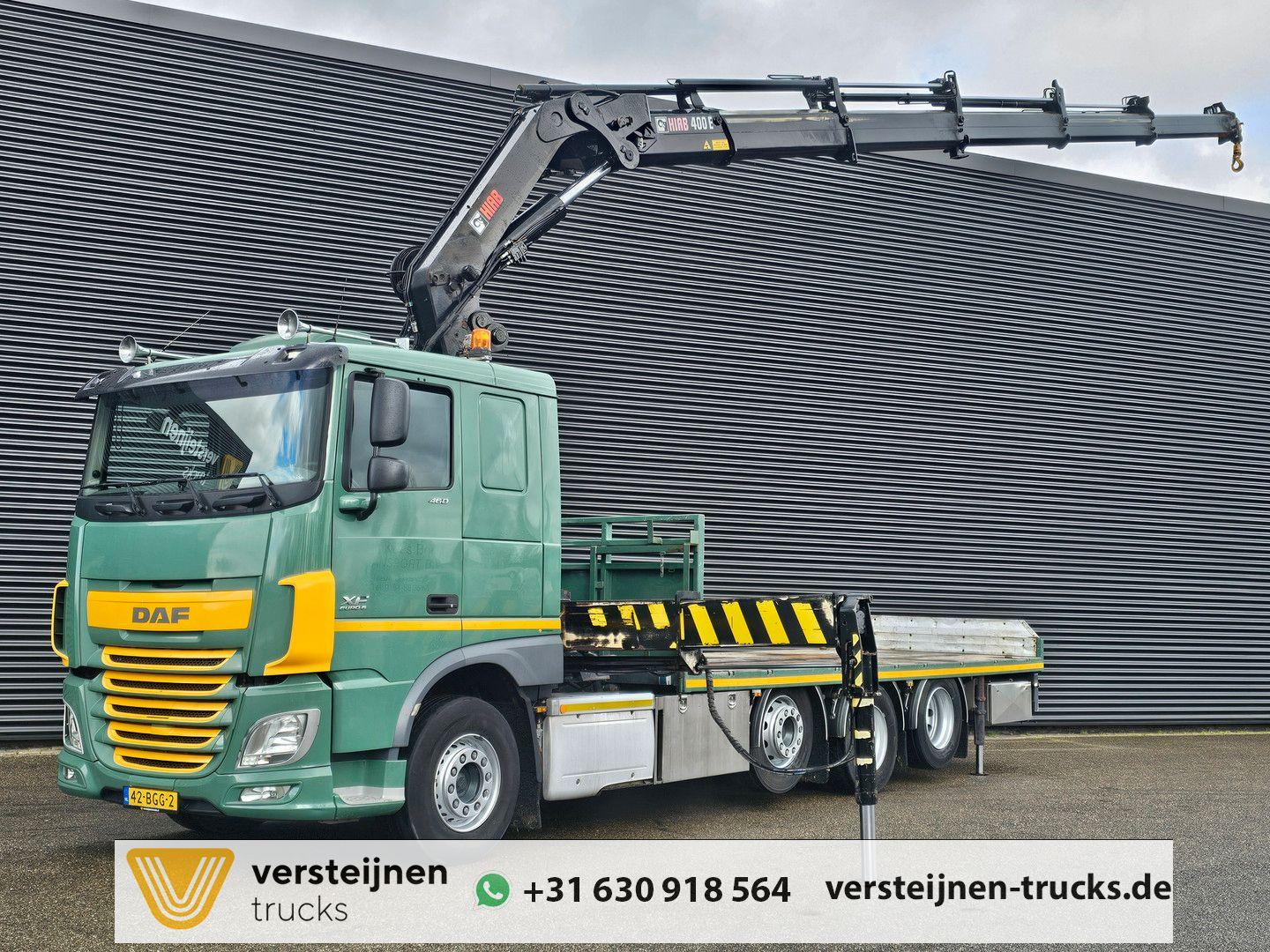 DAF XF 460 8x2 / HIAB CRANE + REMOTE / KRAN / GRUA
