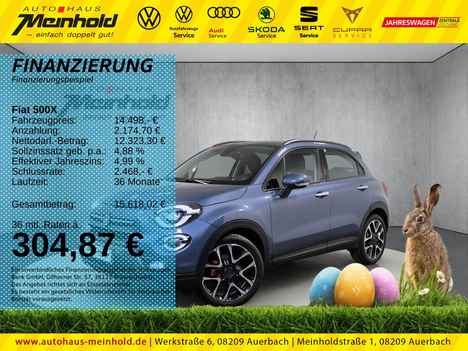 Fiat 500X 1.0 GSE Cross, GRA, Kamera, Alu, Apple Car