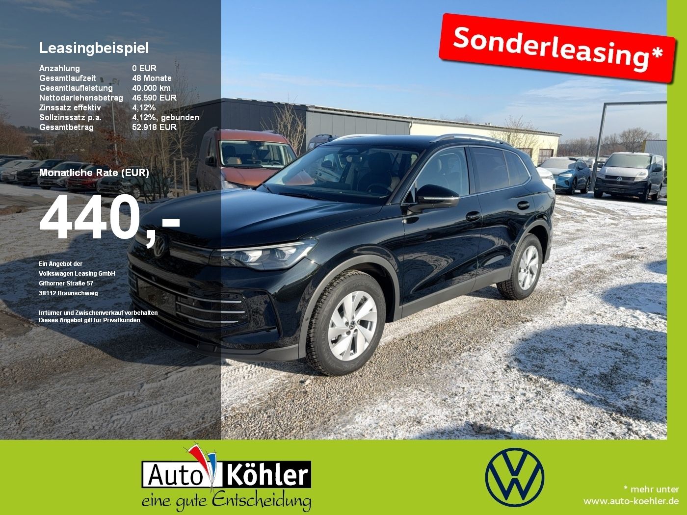 Volkswagen Tiguan Elegance 1.5 l eTSI DSG Matrix/ incl.WR