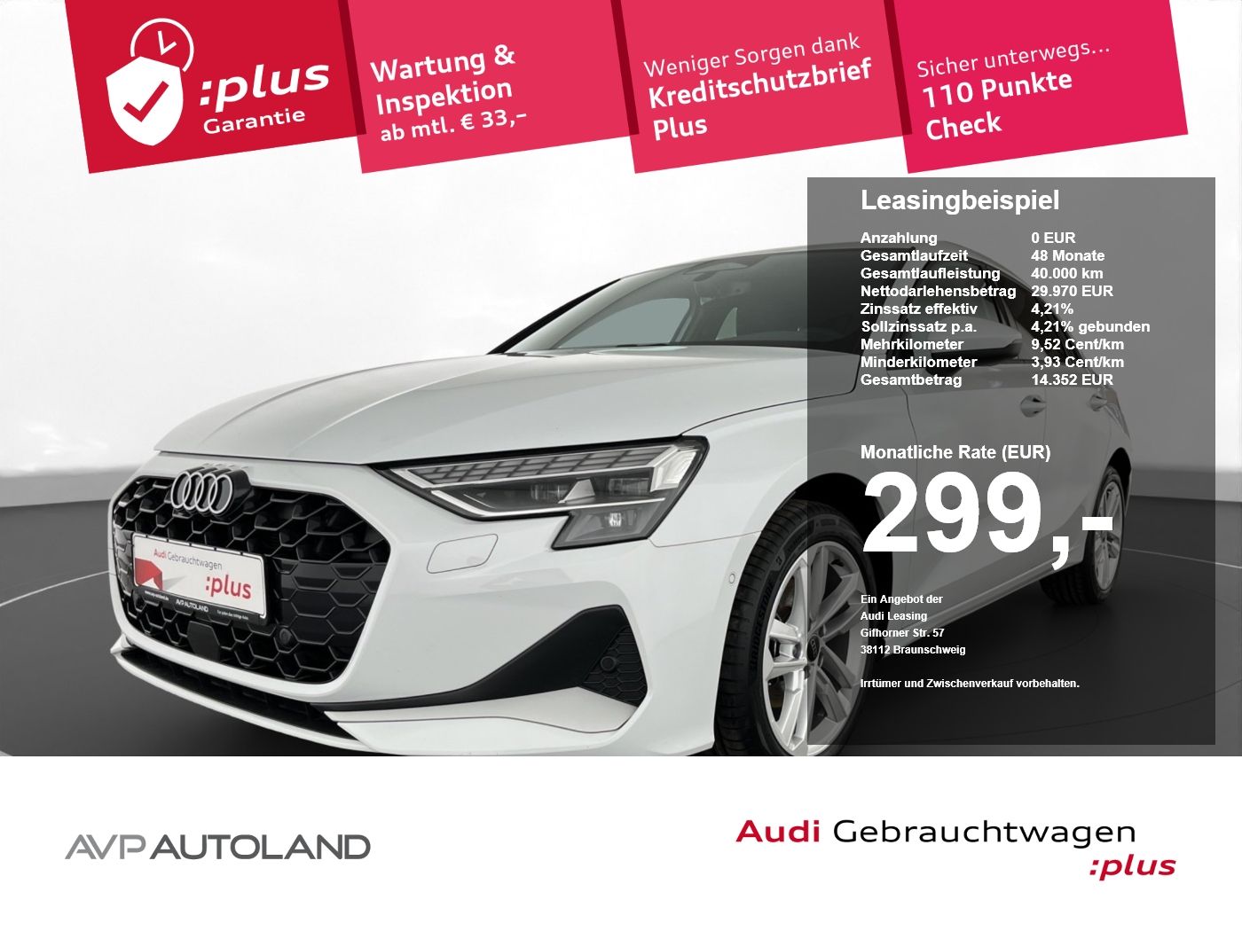 Audi A3 Sportback TFSI advanced | LED