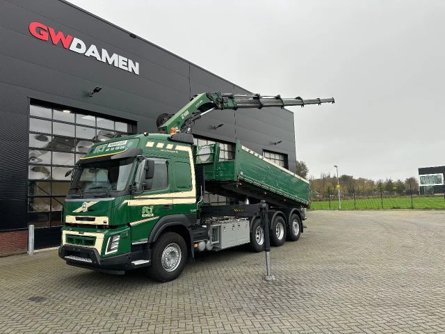 Volvo FMX 500 8x4 Tridem Kipper /Kraan Euro 6