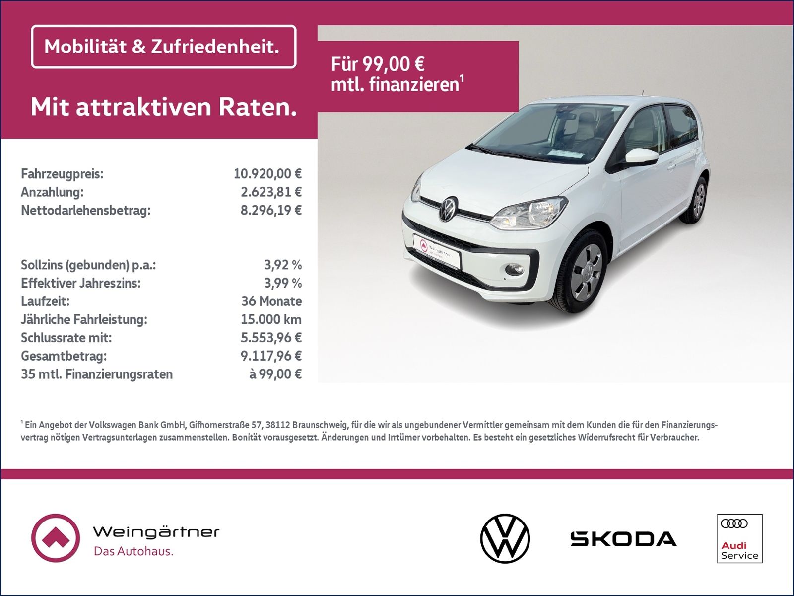 up! 1.0, Sitzheizung, Winterpaket, Klimaanlage,