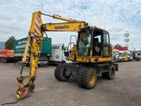 Komatsu 145 PW 148 - 8 * Schnellwechsler * - Komatsu Mobilbagger Pw