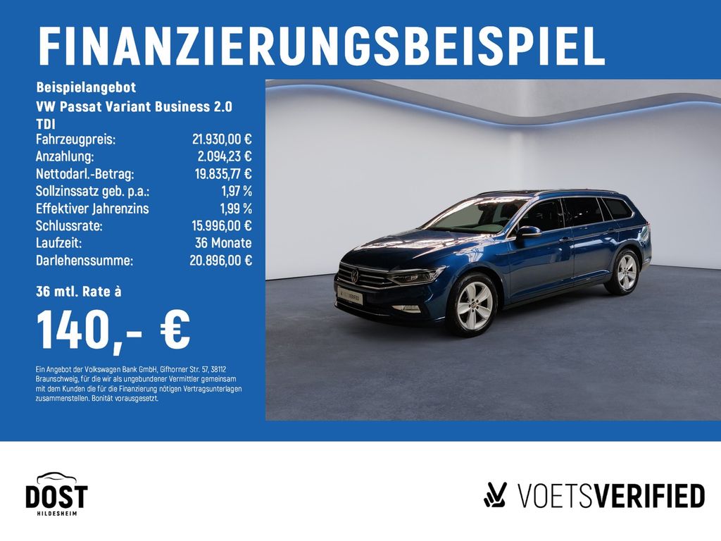 Passat Variant Business 2.0 TDI AHK+PANO+NAVI