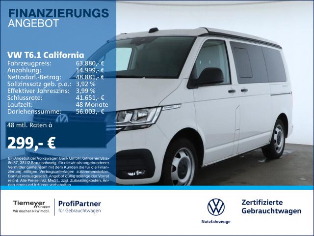 Volkswagen T6.1 California DSG BEACH TOUR STD.HZG KAMERA