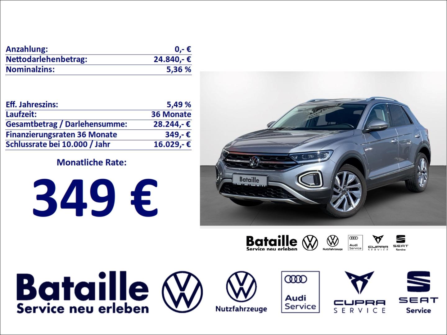 Volkswagen T-Roc 1.5 TSI Style AHK Navi ACC SHZ Kamera